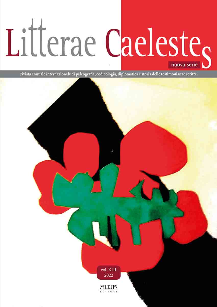 Litterae Caelestes nuova serie vol. XIII