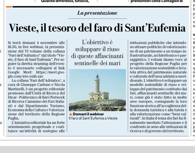 Vieste. Il faro di Santa Eufemia