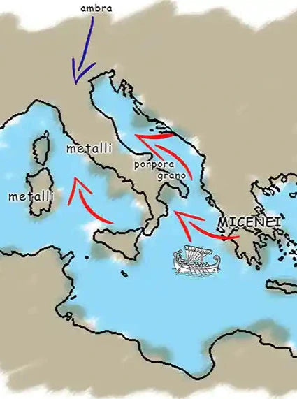 I commerci con i Micenei