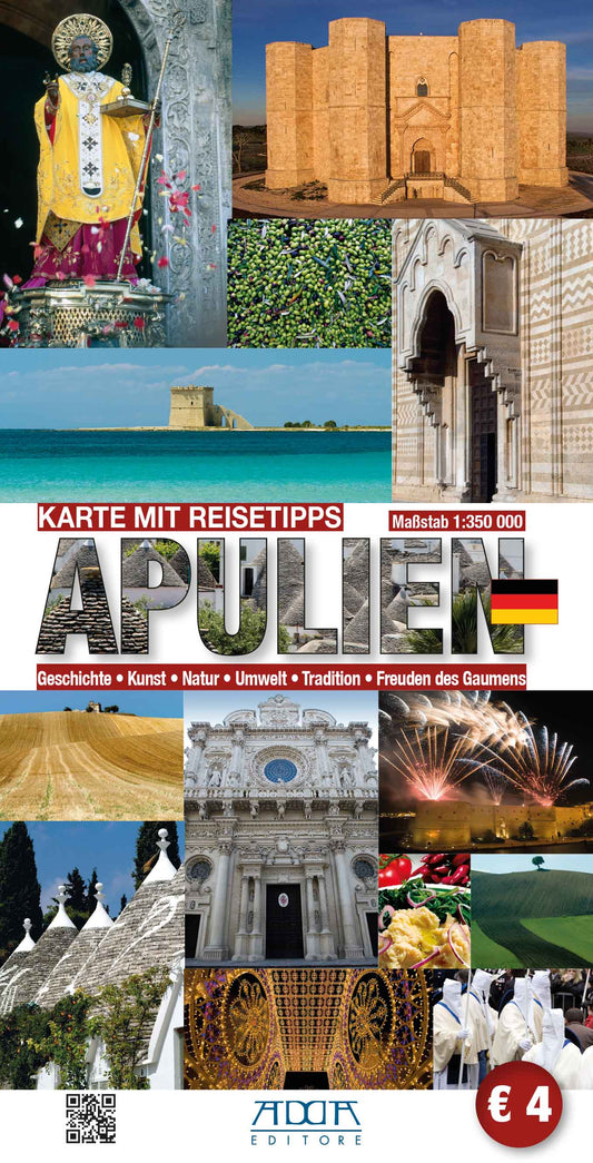 Apulien - Karte Mit Reisetipps