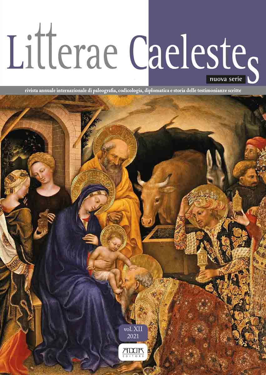 Litterae Caelestes nuova serie vol. XII